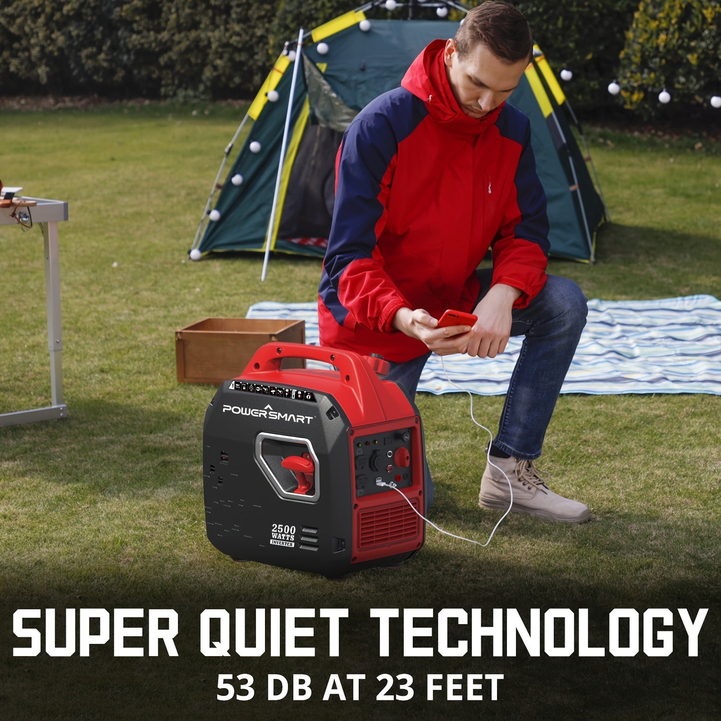 PowerSmart 2500-Watt Portable Inverter Generator with Quiet Technology