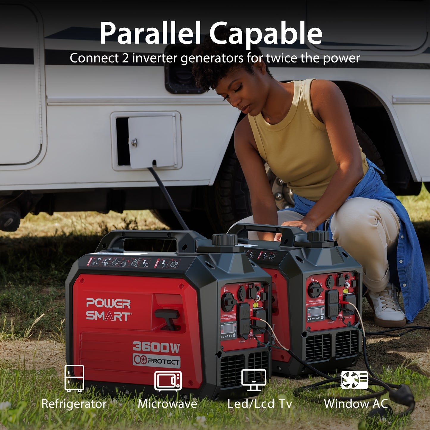 PowerSmart Generator 3600-Watt Super Quiet Portable