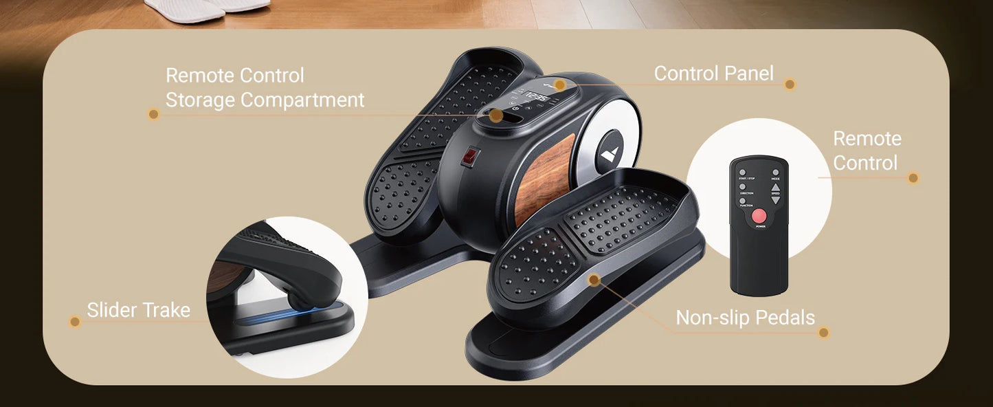 Under Desk Elliptical Leg Exerciser Electric for Seniors
