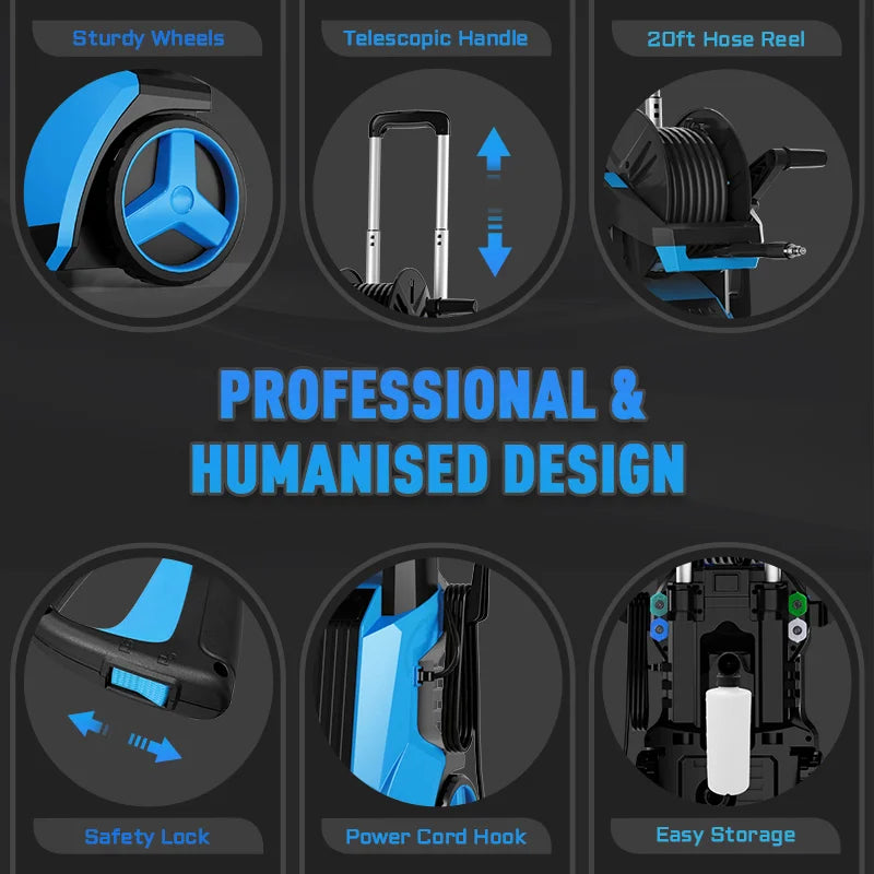 Electric Pressure Washer Car Portable Design