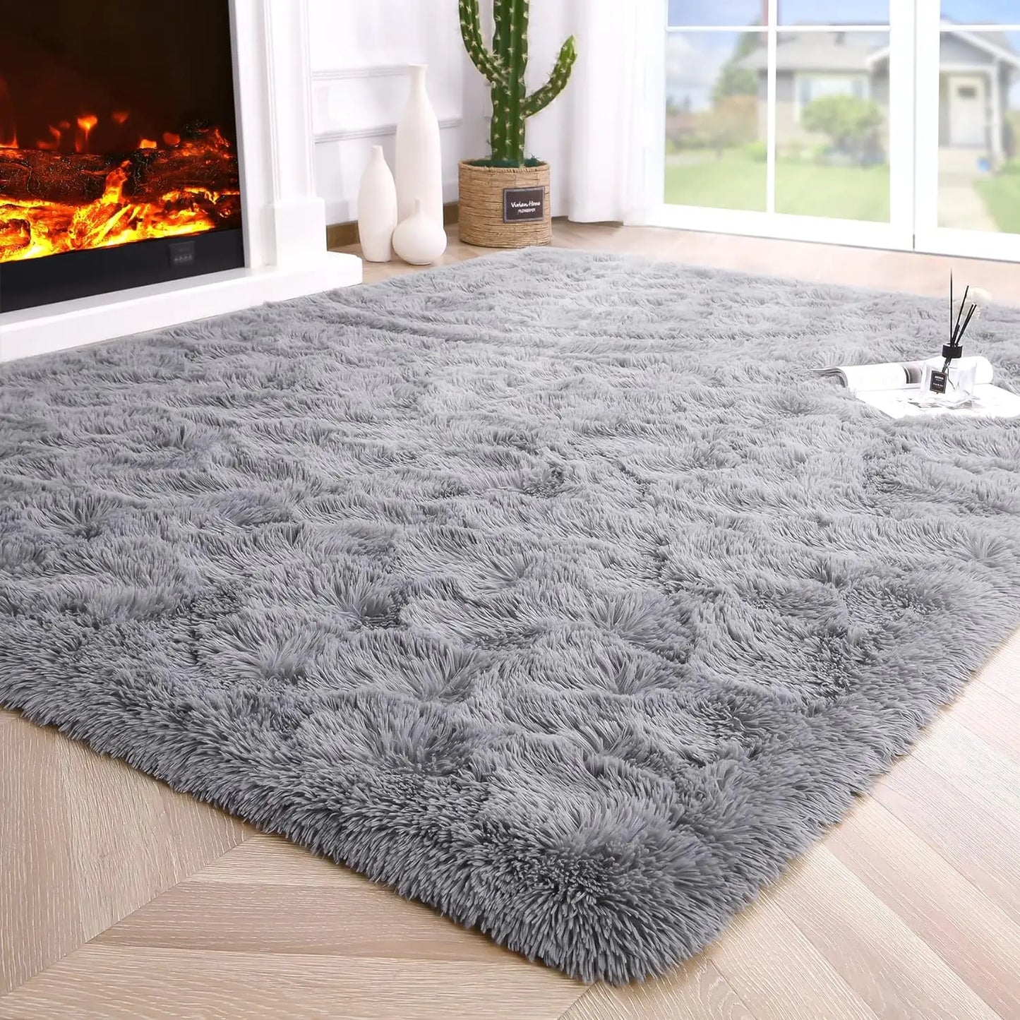 Fluffy Non-Slip Rugs for Hardwood Floors Room Decor