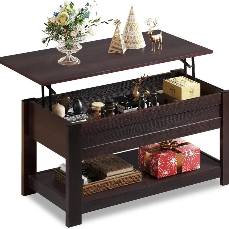 Lift Top Coffee Table with Hidden Compartment