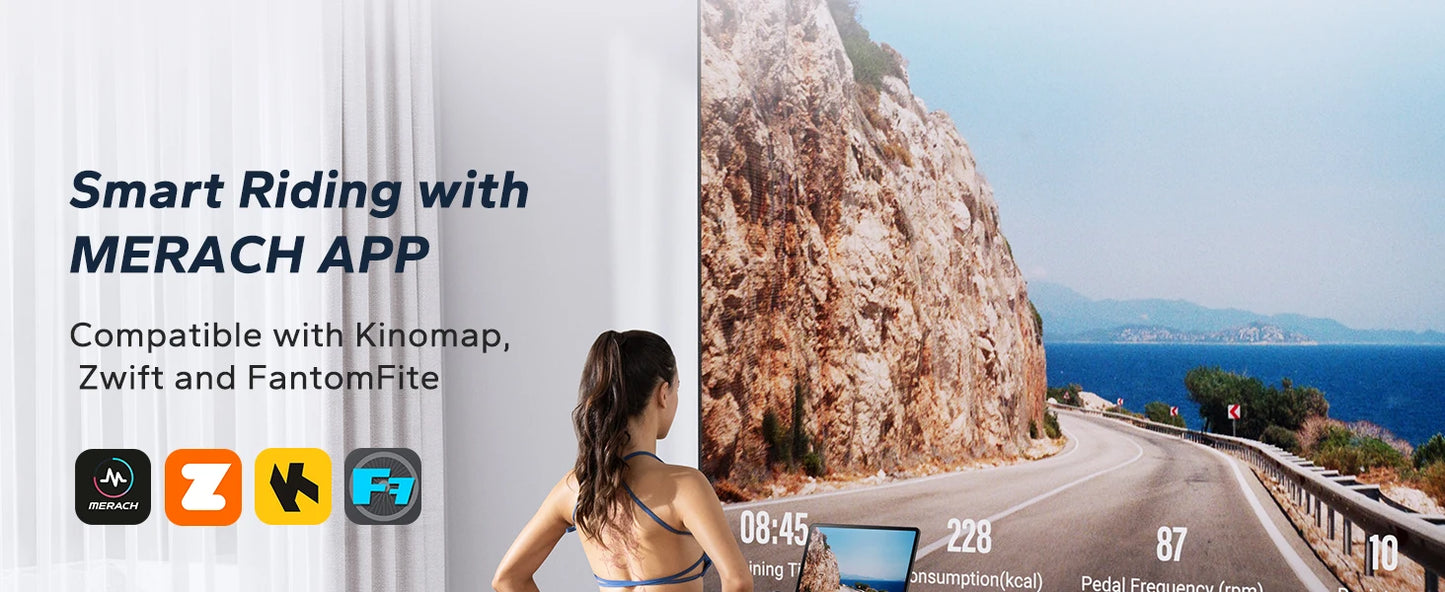 Stationary Bike with Exclusive App Low Noise with Fitness Courses