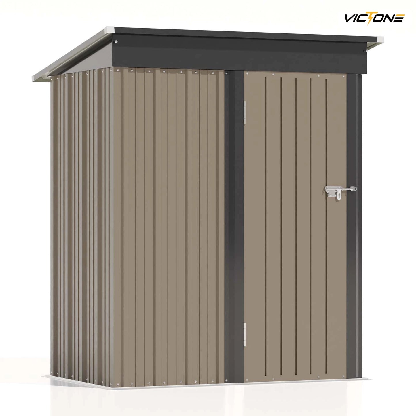 Patio well 5x3 FT Outdoor Storage Shed with Sloping Roof