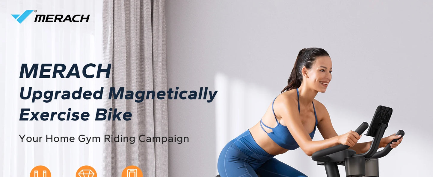 Stationary Bike with Exclusive App Low Noise with Fitness Courses
