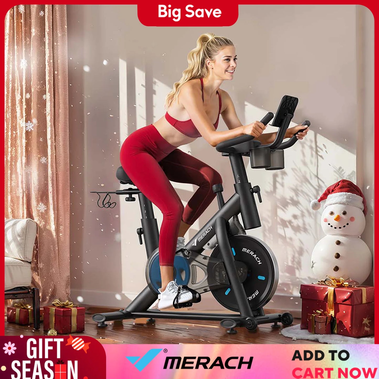 Stationary Bike with Exclusive App Low Noise with Fitness Courses