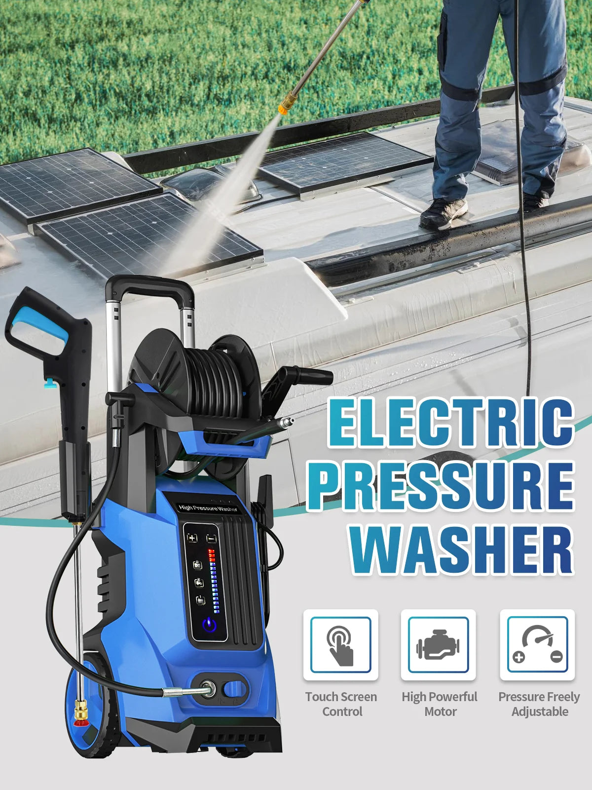 Electric Pressure Washer Car Portable Design
