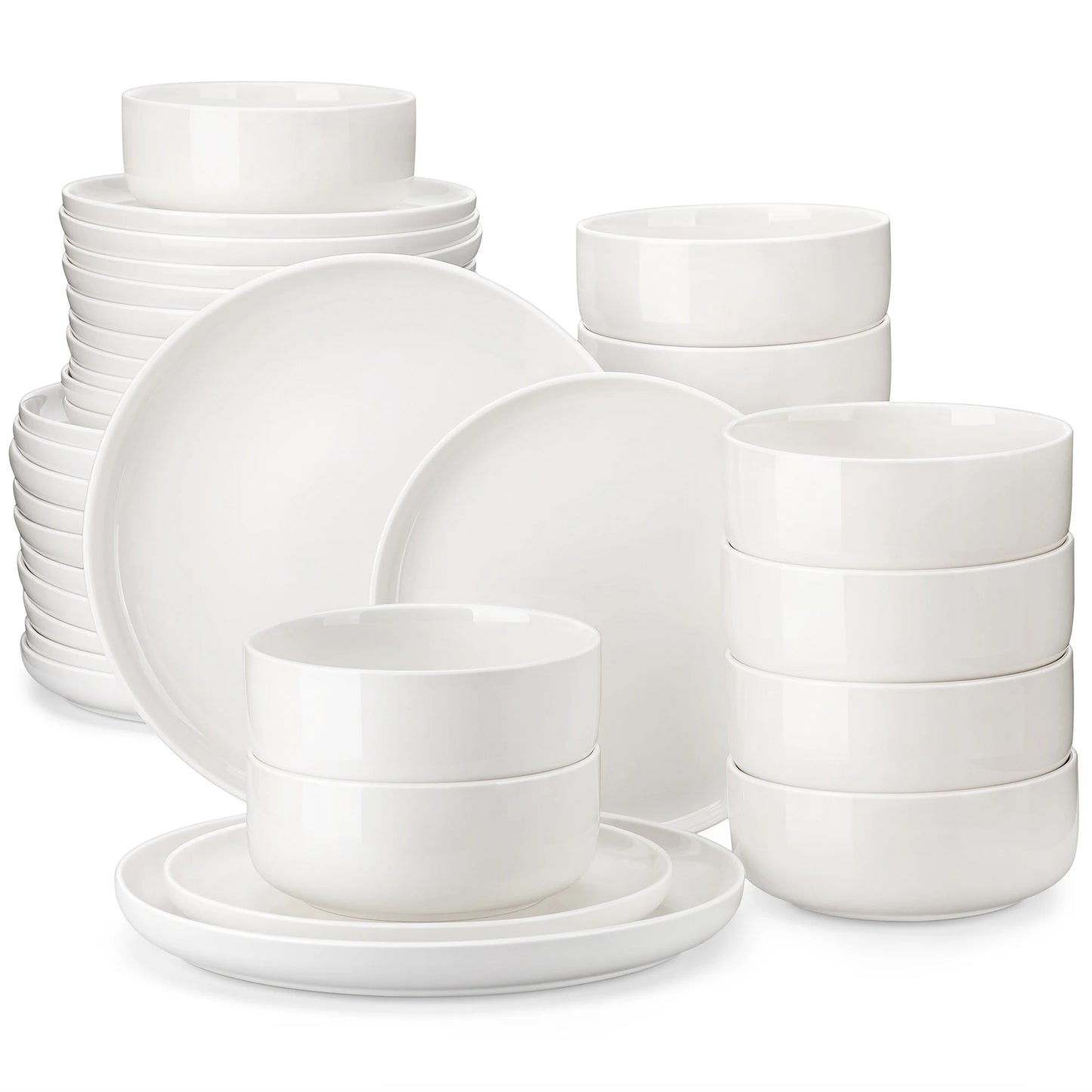 18/36-Piece Ceramic Plate Porcelain Dinnerware Set