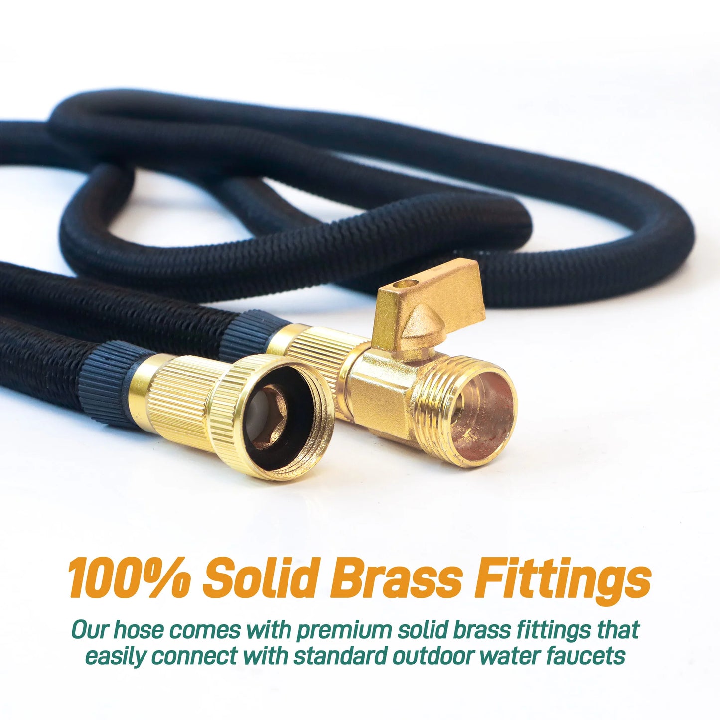 25ft/100ft Expandable Garden Hose with Nozzle