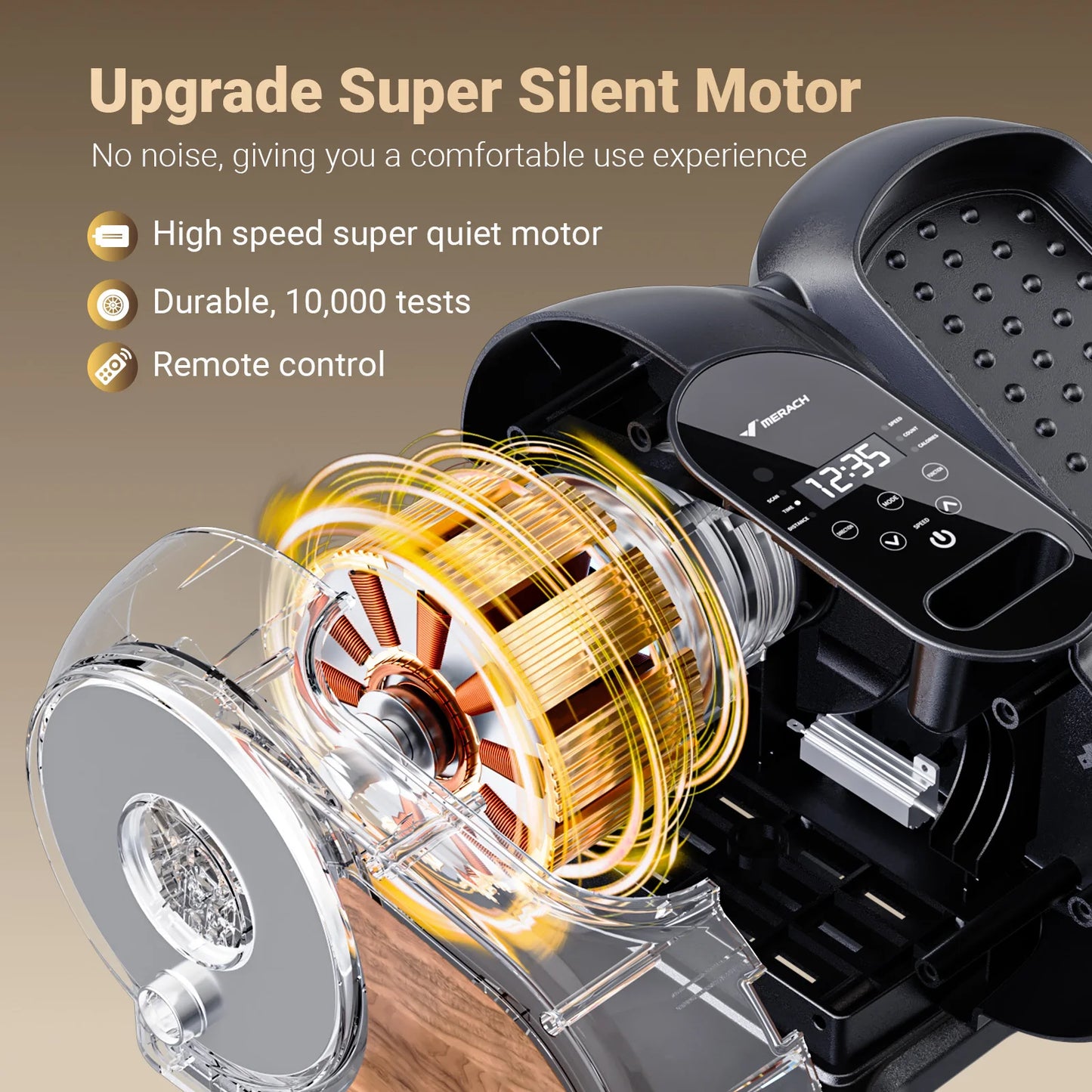 Under Desk Elliptical Leg Exerciser Electric for Seniors