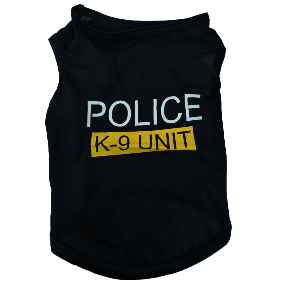 Pet Vest Police Clothes Puppy T-shirt Jacket