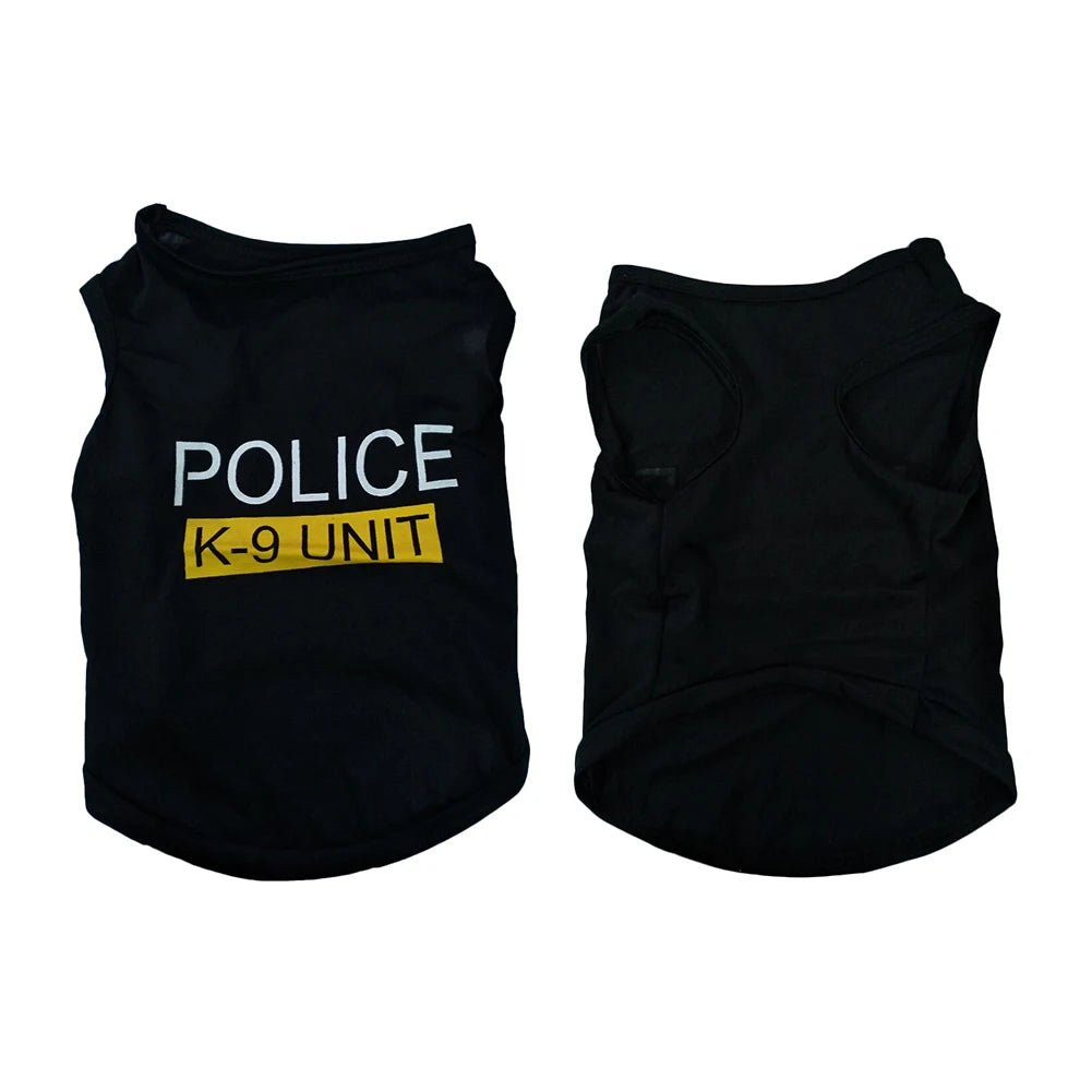 Pet Vest Police Clothes Puppy T-shirt Jacket