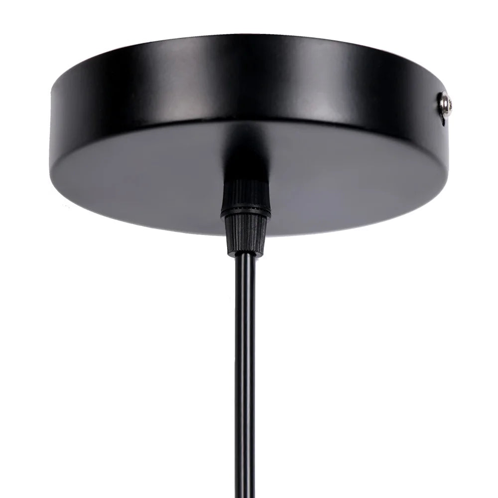 Wrought Iron Little Black Umbrella Hanging Lamp
