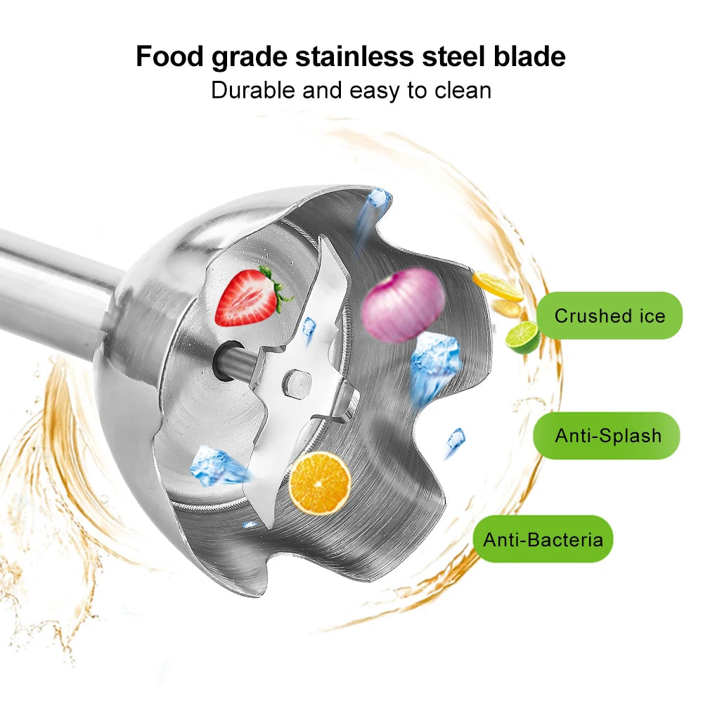 4 in 1 High Power 1200W Immersion Hand Stick Blender