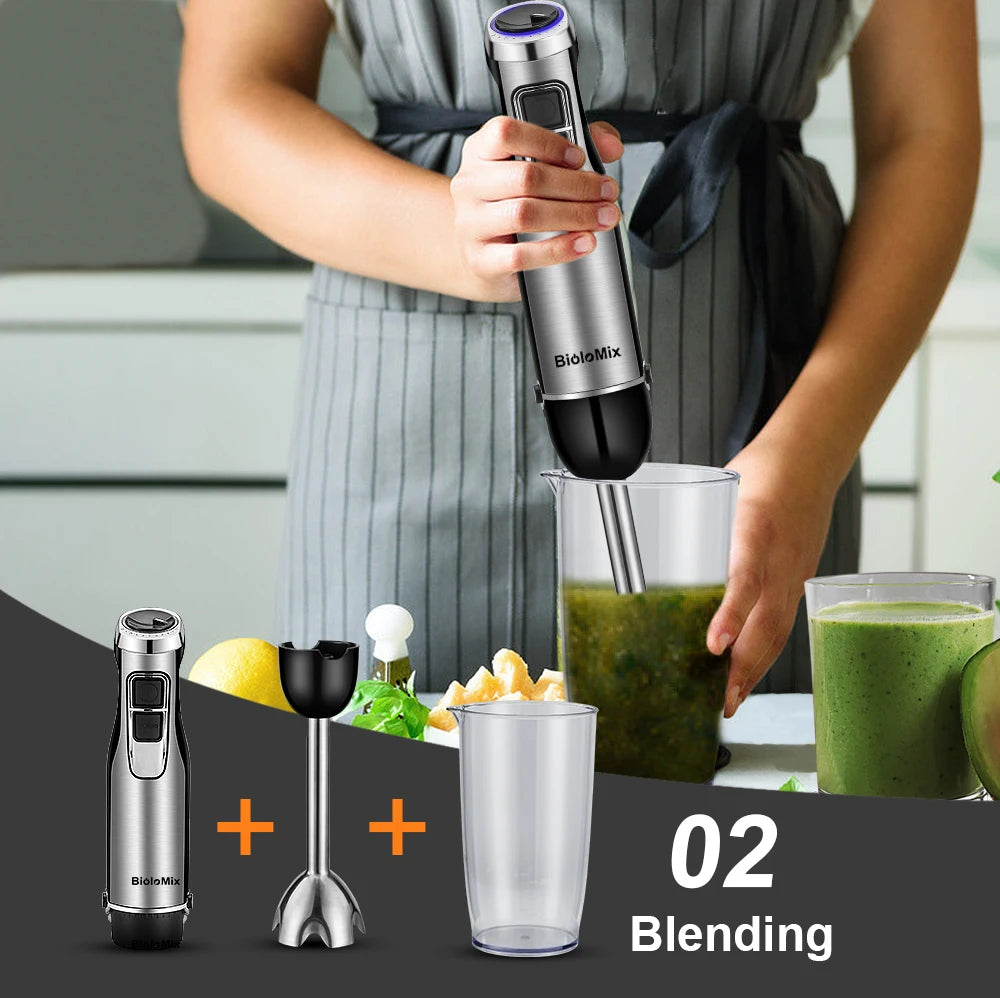 4 in 1 High Power 1200W Immersion Hand Stick Blender