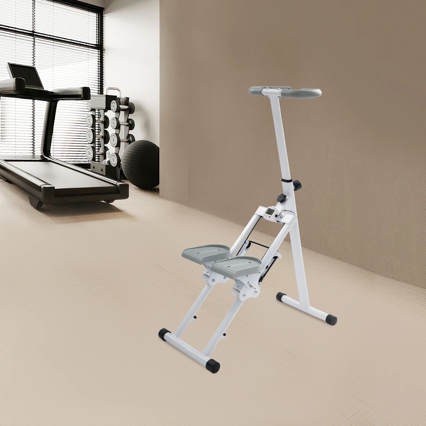 Foldable Indoor Vertical Stair Climbing Machine for Full-Body Workout