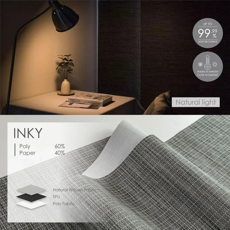 New 99.99% Blackout Adjustable Sliding Vertical Blinds