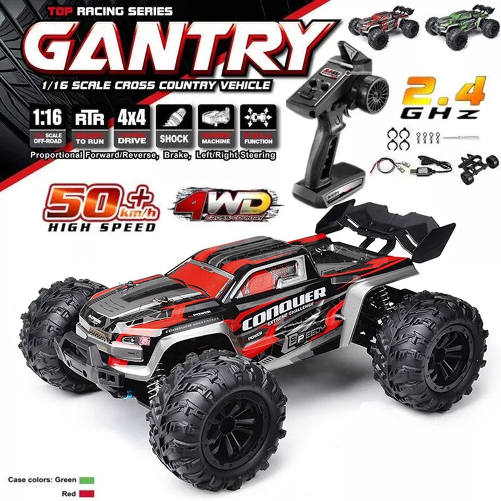 2024 New 1:16 Scale Large RC Control Car 2.4G 4WD Off Road Monster Truck