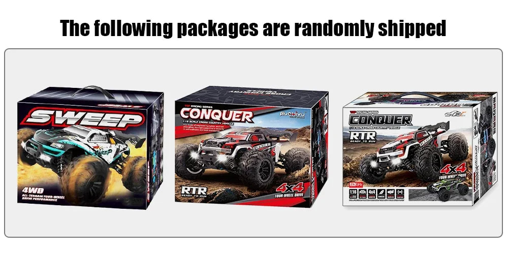 2024 New 1:16 Scale Large RC Control Car 2.4G 4WD Off Road Monster Truck
