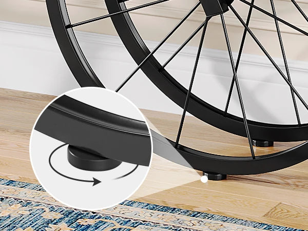 70.9-Inch Extra Long Console Table with Bicycle Metal Base