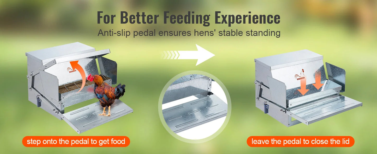 25 lbs. Capacity Automatic Chicken Feeder Feeds up to 11 Days