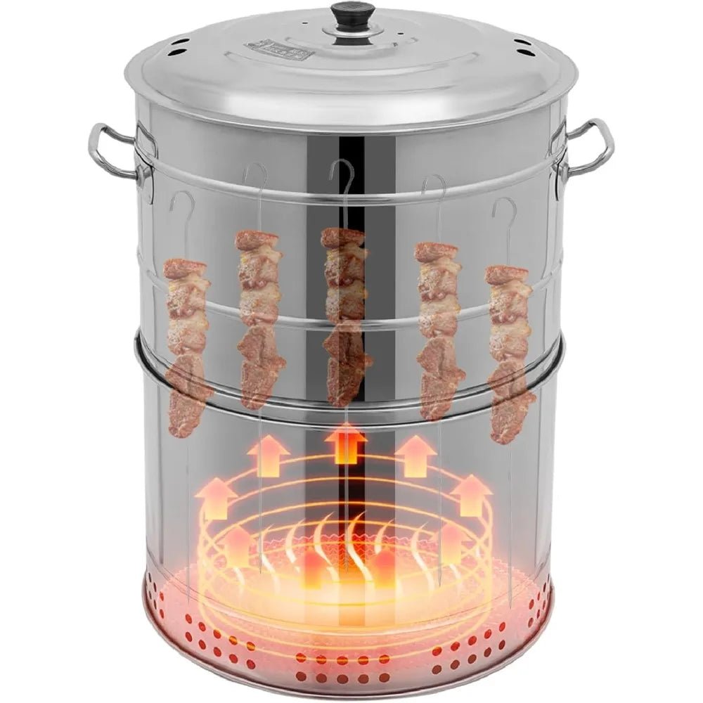 16" Large Portable Charcoal Grills with 50 Skewers