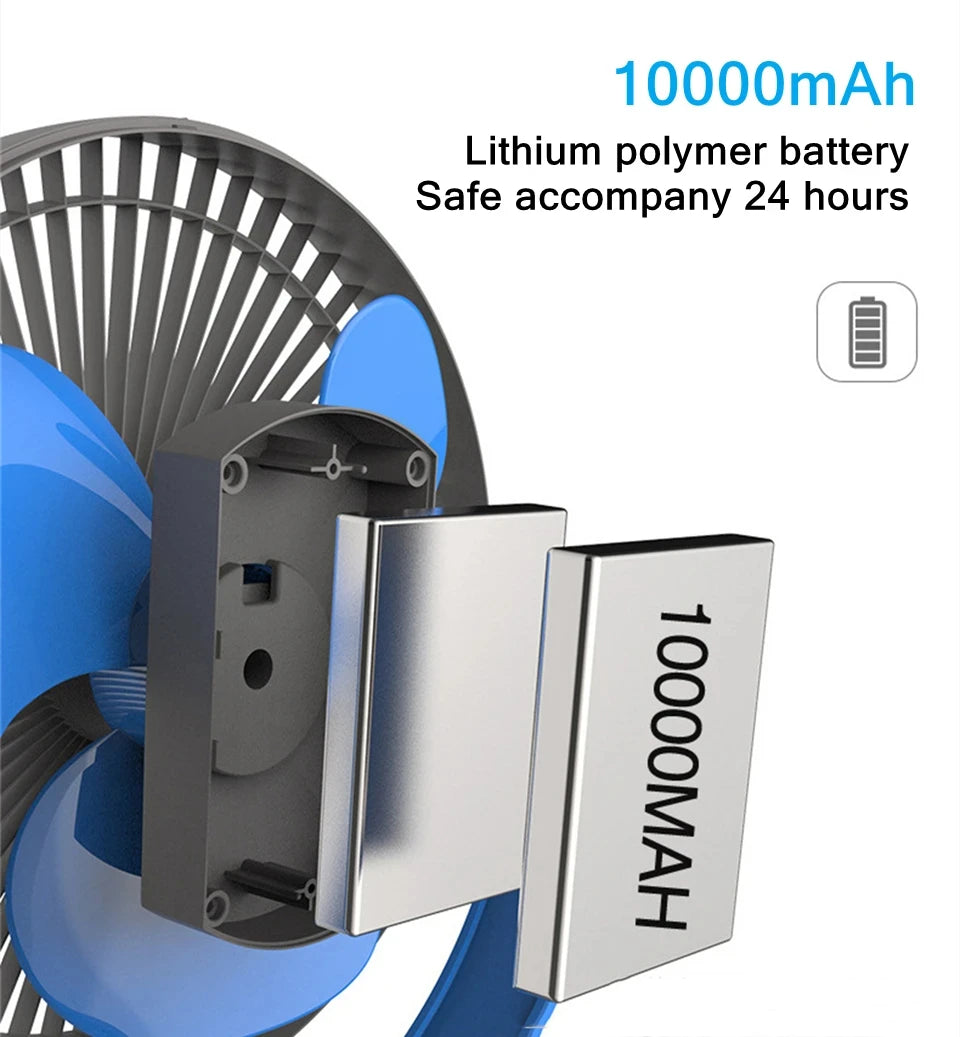 USB Charging Home Room Table Wireless Electric Fan