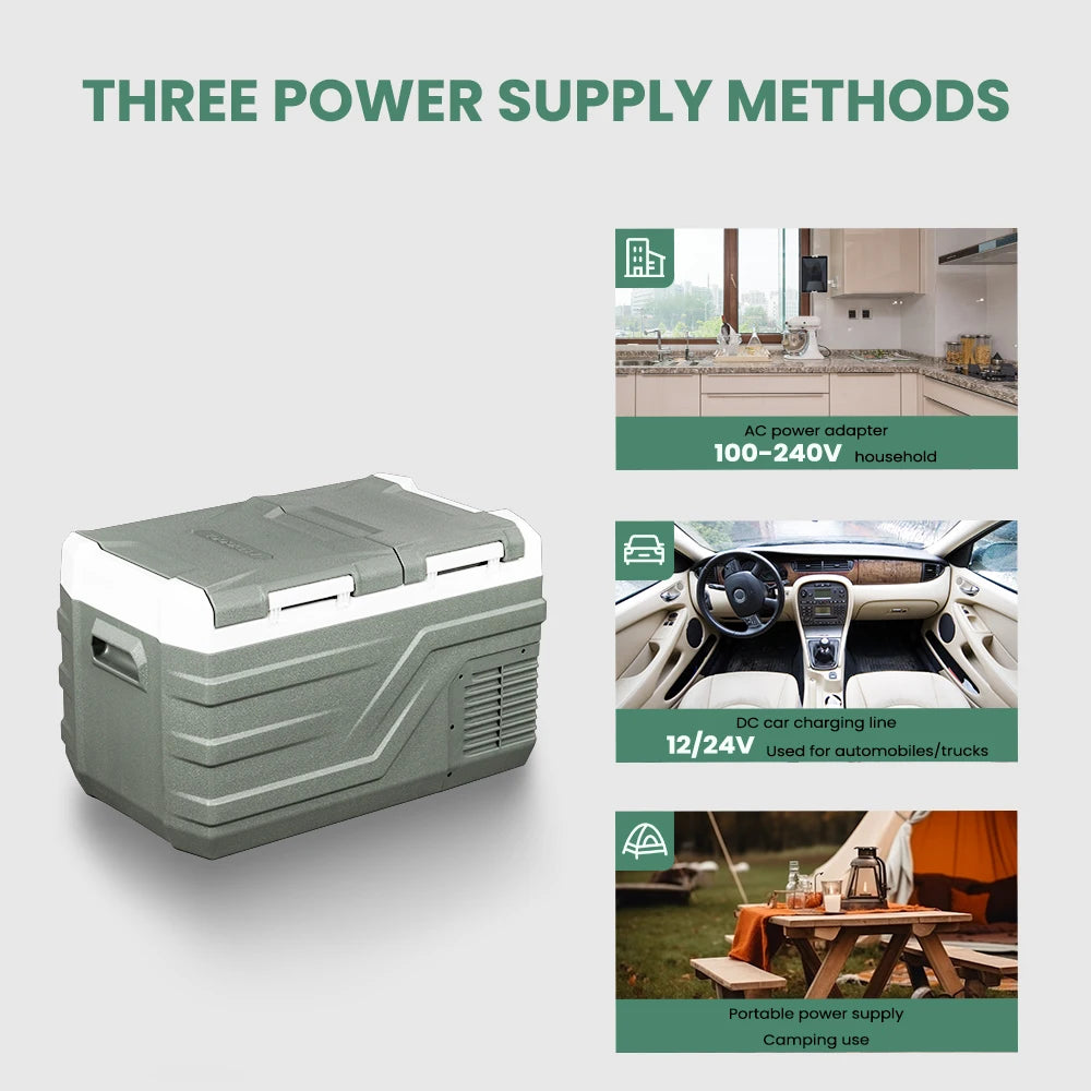 12V Portable Compressor Car Refrigerator Mini Fridge Freezer