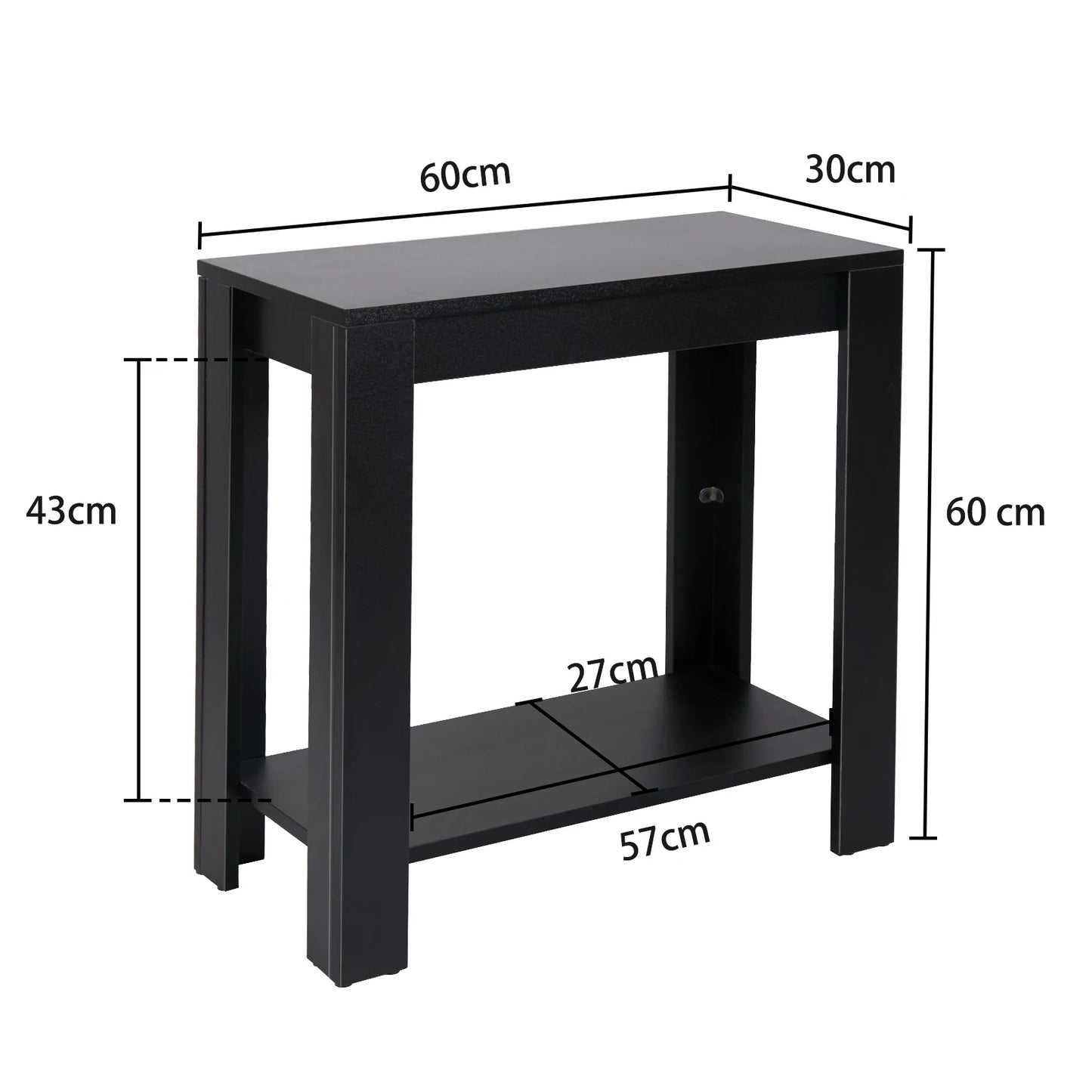 Modern Black Coffee Sofa Side End Table