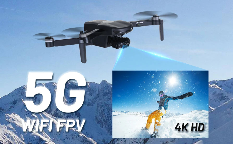 GPS Drone with 4k Camera for Adults 5G Wi-Fi Transmission