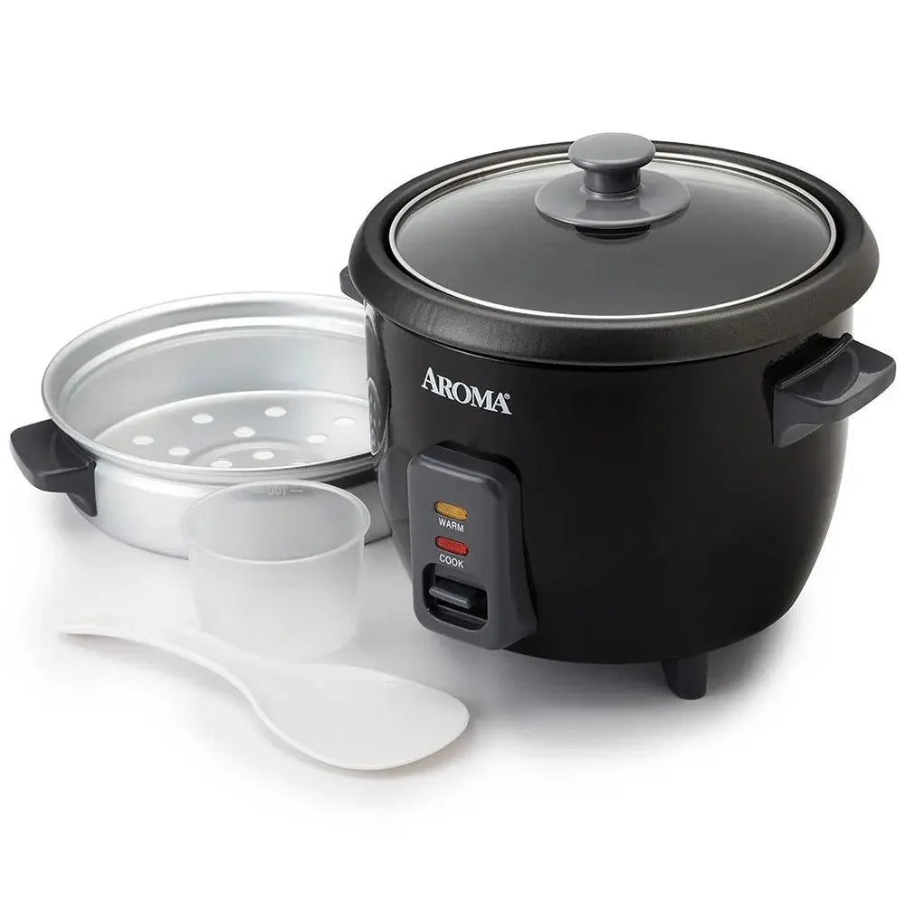 White Pot Style Rice Multi Cooker 6-Cup Capacity
