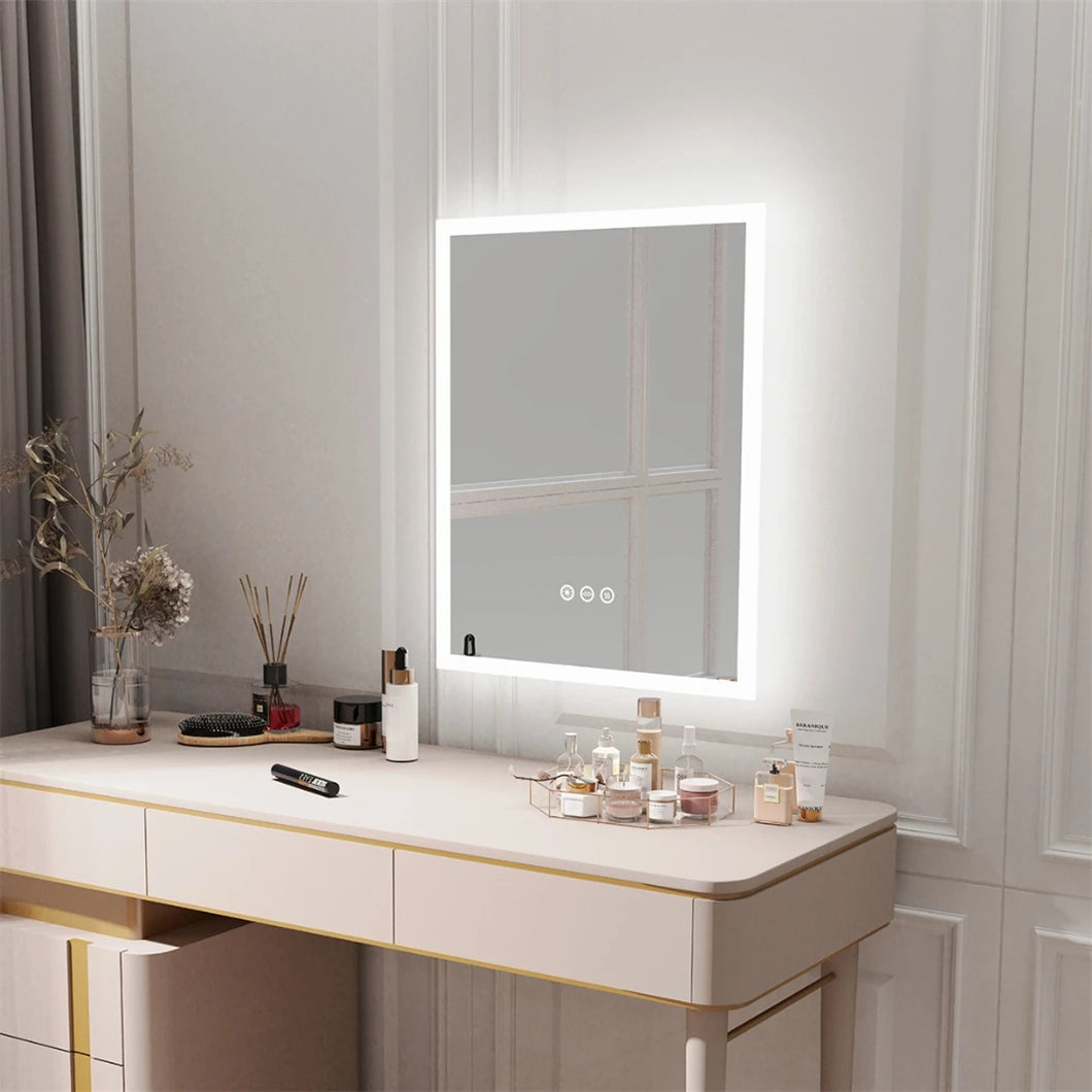 LED Bathroom Mirror for Vanity Dimmable 3 Colors Anti-Fog