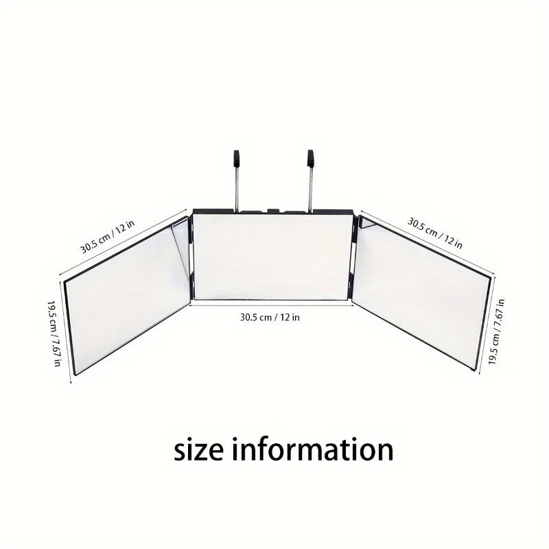 1pc Three-Fold Mirror
