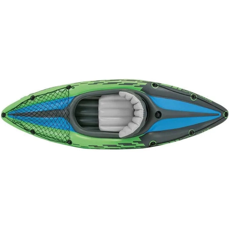 1 Man Inflatable Canoe with Aluminum Oars and Hand Pump