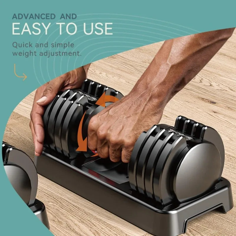 25/55lbs Adjustable Dumbbells Set,