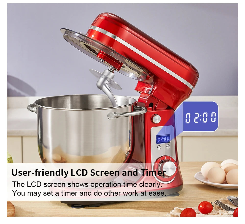 6-Speed, 1200 W Kitchen Food Mixer