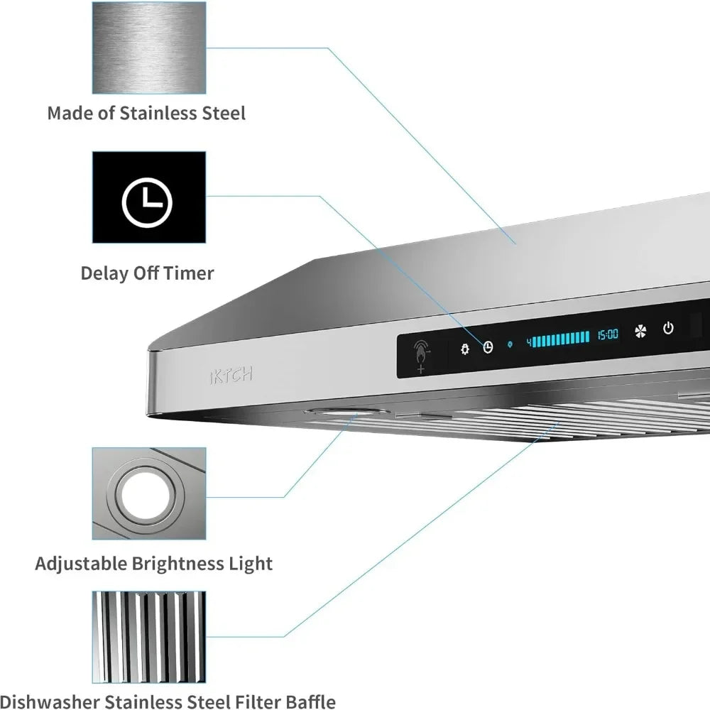 30 Inch Under Cabinet Range Hood with 900-CFM