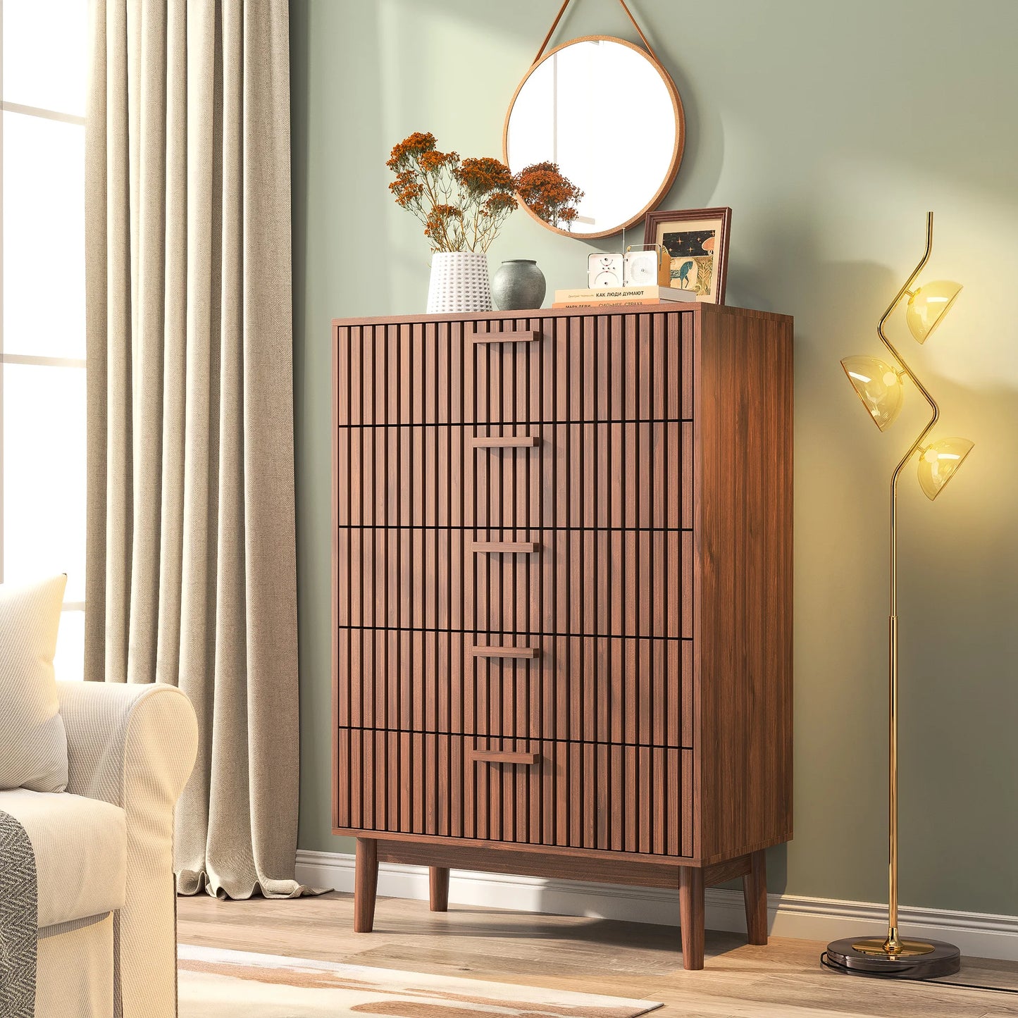 Modern Closet Dressers Chest of Drawers, With 5 Or 6 Drawers