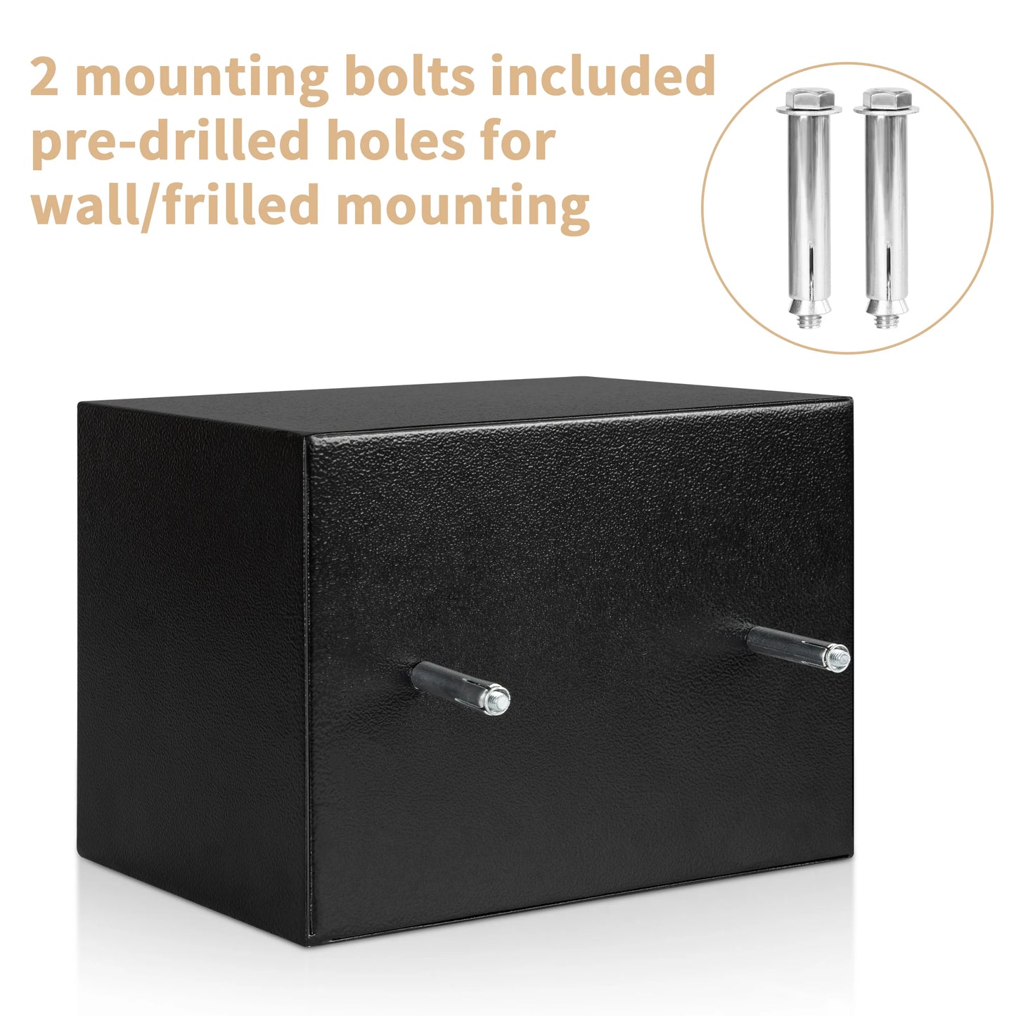 Electronic Digital Safe Box for Home with Fireproof Money Bag