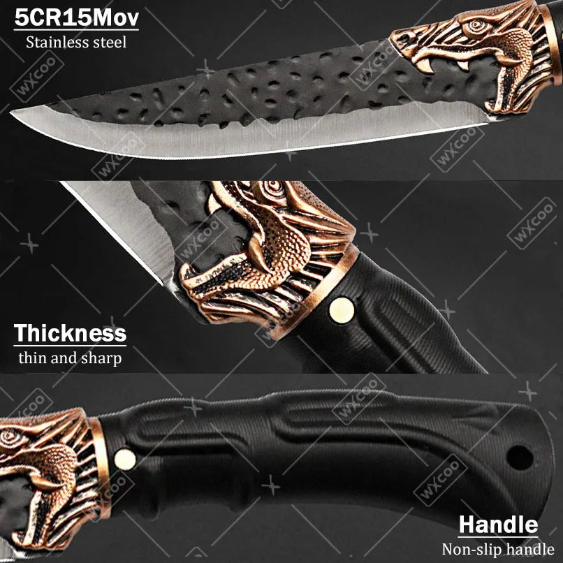 8PCS Stainless steel Professional Kitchen Chef Knife Set