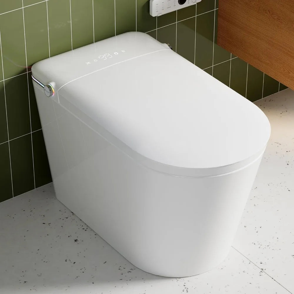 Smart Toilet with Bidet Built in with Foot Sensor Operation