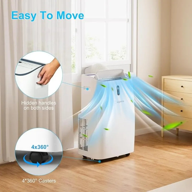 14,000 BTU Portable Air Conditioners for Room Up to 700 Sq.Ft, Cool, Heat, Dehumidifier & Fan 4 in 1 Portable AC Unit