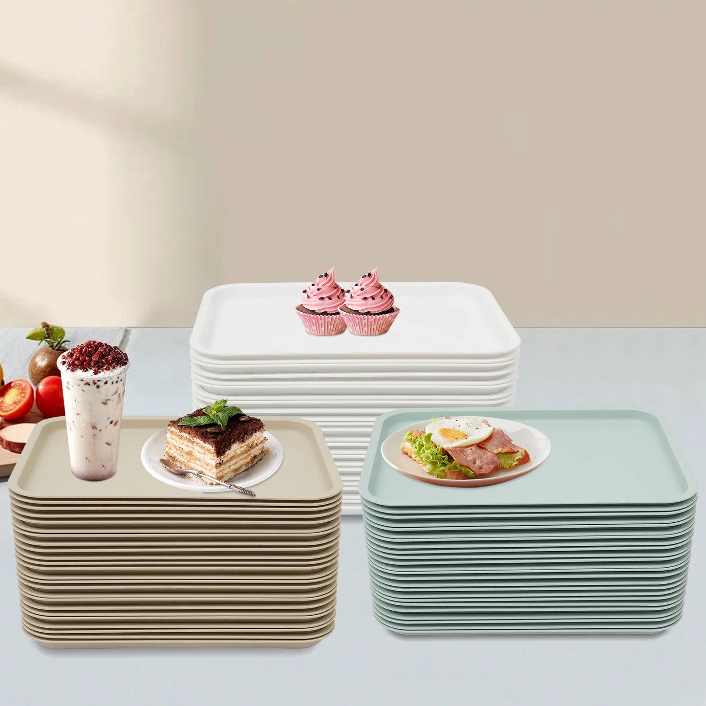24 Pcs Fast-Food Trays