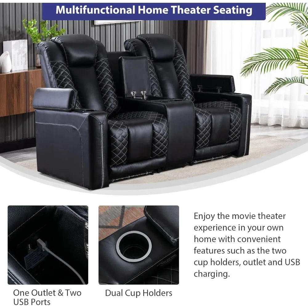 Electric Power Recliner Chairs with USB Ports and Cup Holders