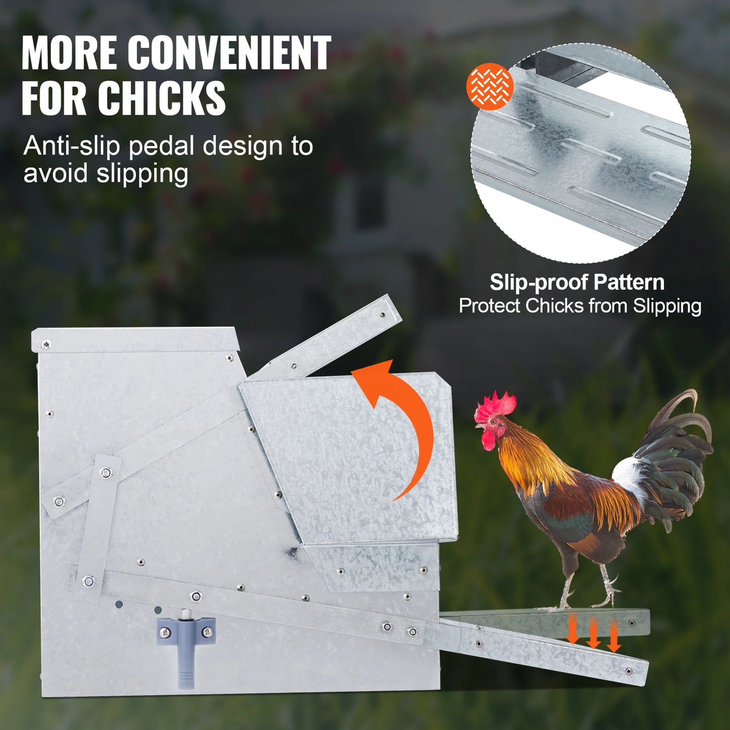 25 lbs. Capacity Automatic Chicken Feeder Feeds up to 11 Days