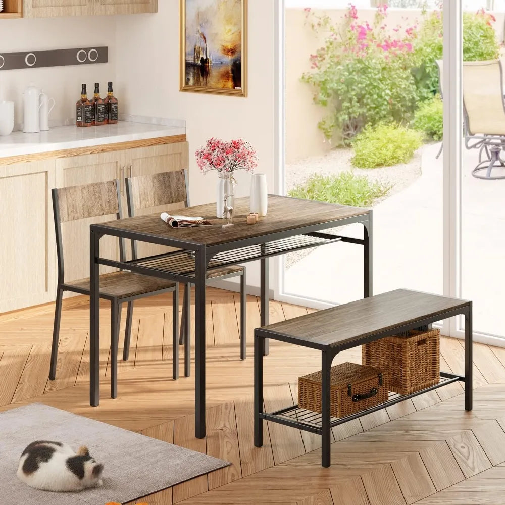 4-Piece Dining Set for Small Spaces & Apartments