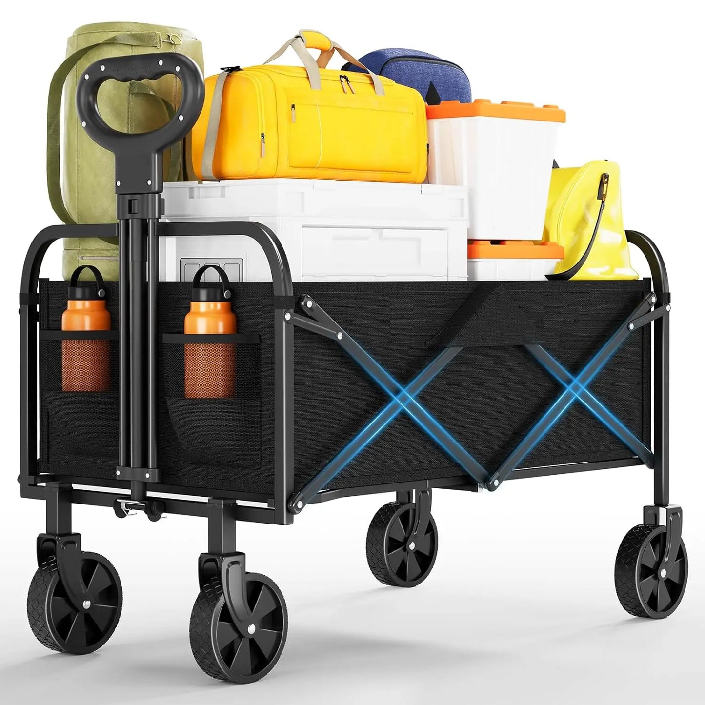 220 L Collapsible Beach Wagon Utility Garden Cart