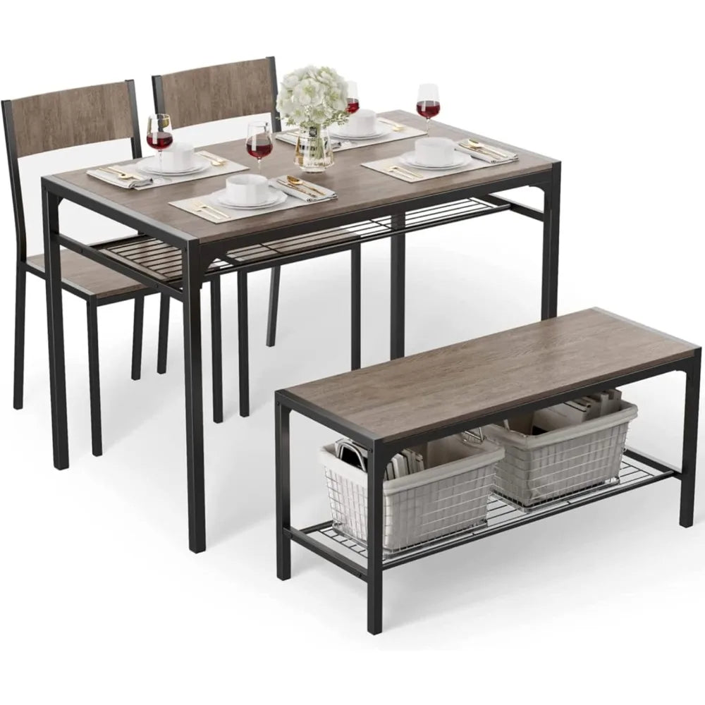 4-Piece Dining Set for Small Spaces & Apartments