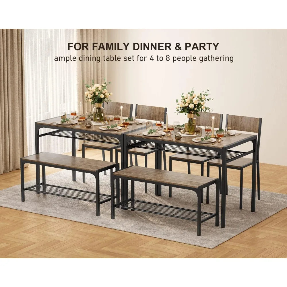4-Piece Dining Set for Small Spaces & Apartments