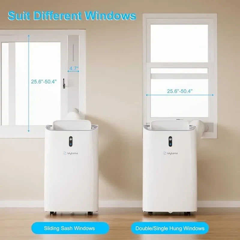 14,000 BTU Portable Air Conditioners for Room Up to 700 Sq.Ft, Cool, Heat, Dehumidifier & Fan 4 in 1 Portable AC Unit